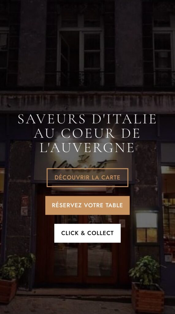 Site de Il Visconti affiché sur mobile
